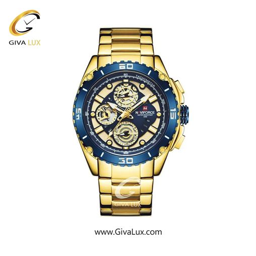 ساعت مچی مردانه بند استیل ناوی فورس (نیوی فورس) NF9179 B/B G BE.jpg